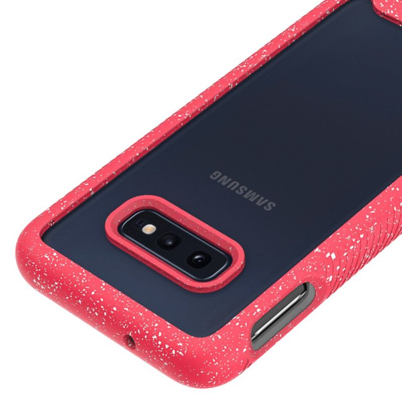 Skal Samsung Galaxy S10e Vit Glitterkantdesign