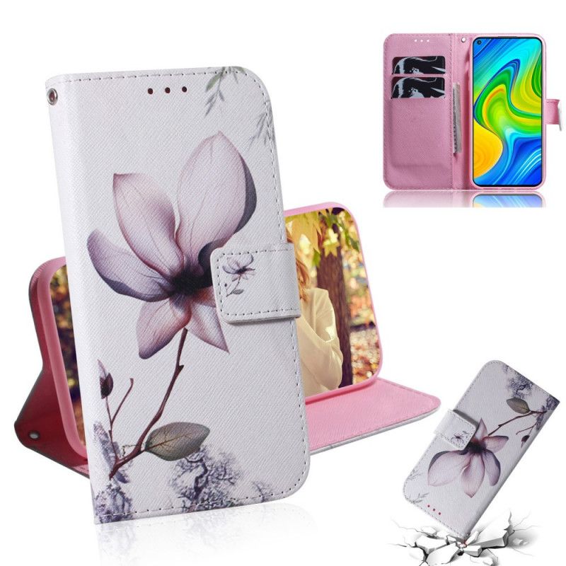 Fodral Xiaomi Redmi Note 9 Gammal Rosblomma