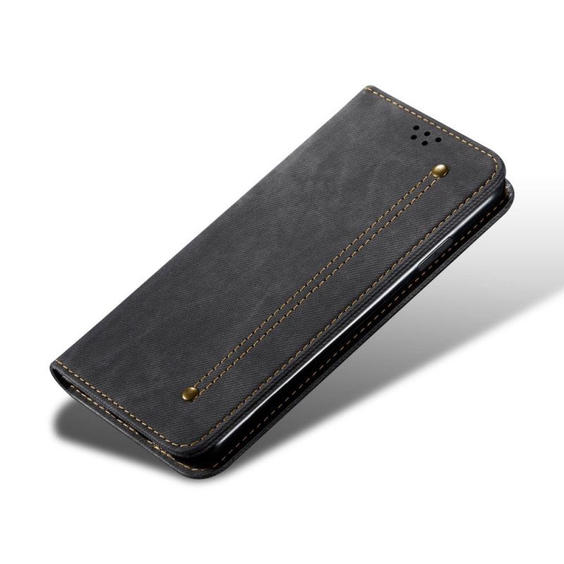 Folio-fodral för Xiaomi Redmi Note 9 Svart Jeanstyg