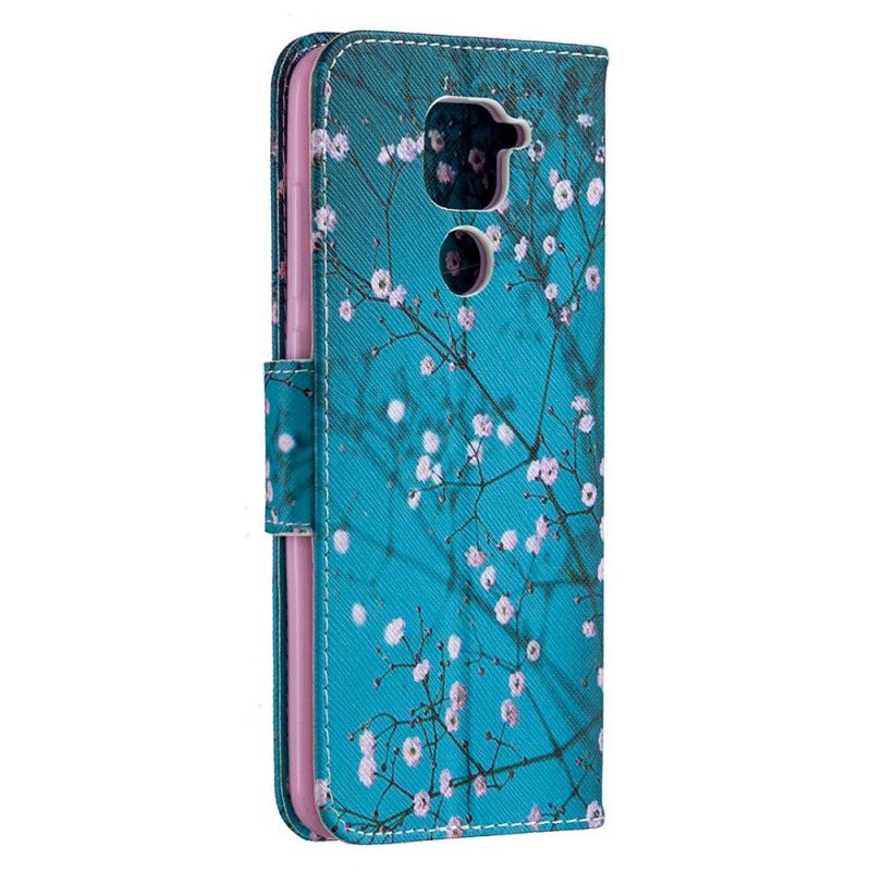 Läderfodral Xiaomi Redmi Note 9 Mobilskal Blommande Träd