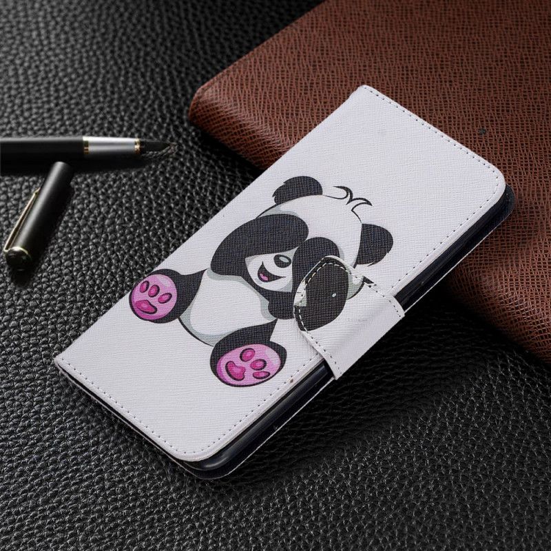 Läderfodral Xiaomi Redmi Note 9 Mobilskal Rolig Panda