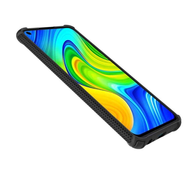 Skal för Xiaomi Redmi Note 9 Svart Krigare Med Ring