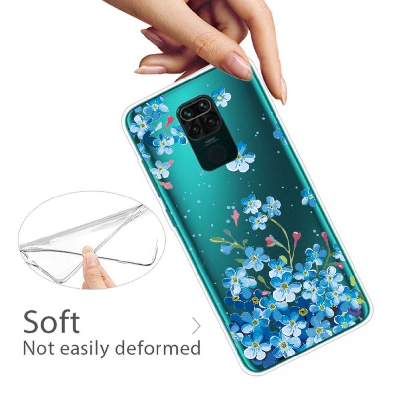 Skal Xiaomi Redmi Note 9 Bukett Med Blå Blommor