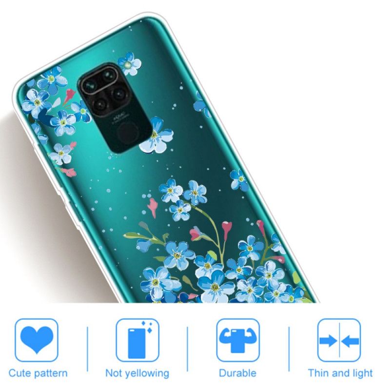 Skal Xiaomi Redmi Note 9 Bukett Med Blå Blommor