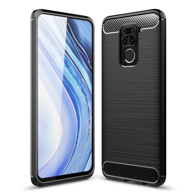 Skal Xiaomi Redmi Note 9 Svart Borstad Kolfiber