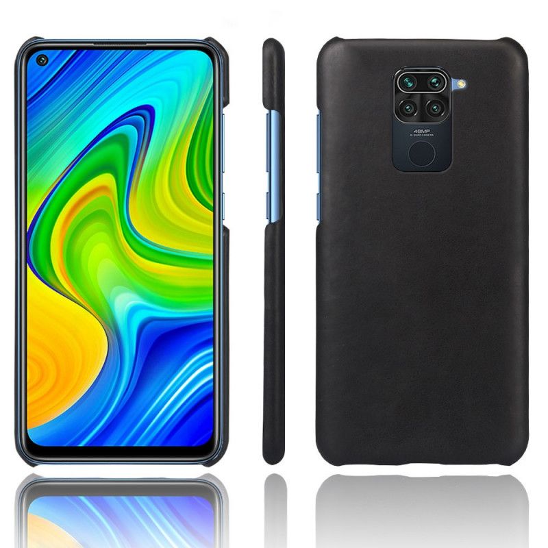 Skal Xiaomi Redmi Note 9 Svart Mobilskal Ksq-Lädereffekt