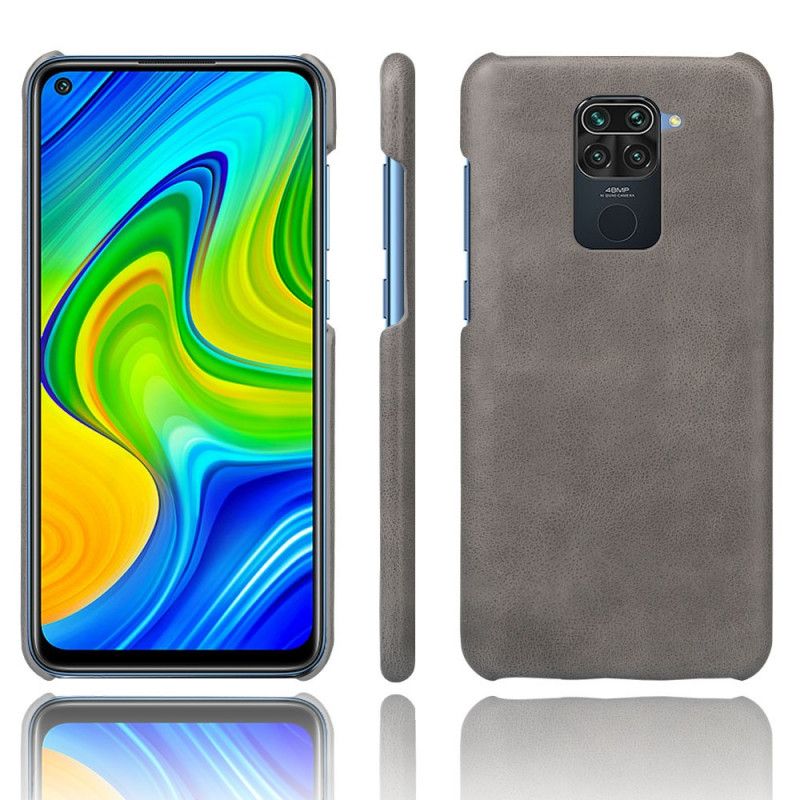 Skal Xiaomi Redmi Note 9 Svart Mobilskal Ksq-Lädereffekt