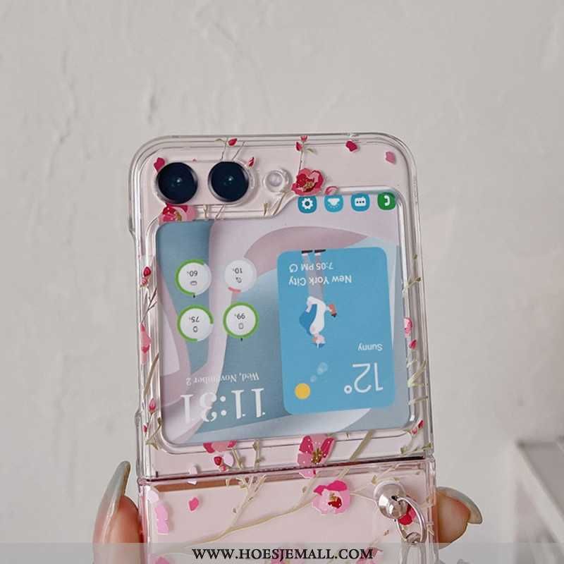 Skal Samsung Galaxy Z Flip 5 Genomskinlig Blommig