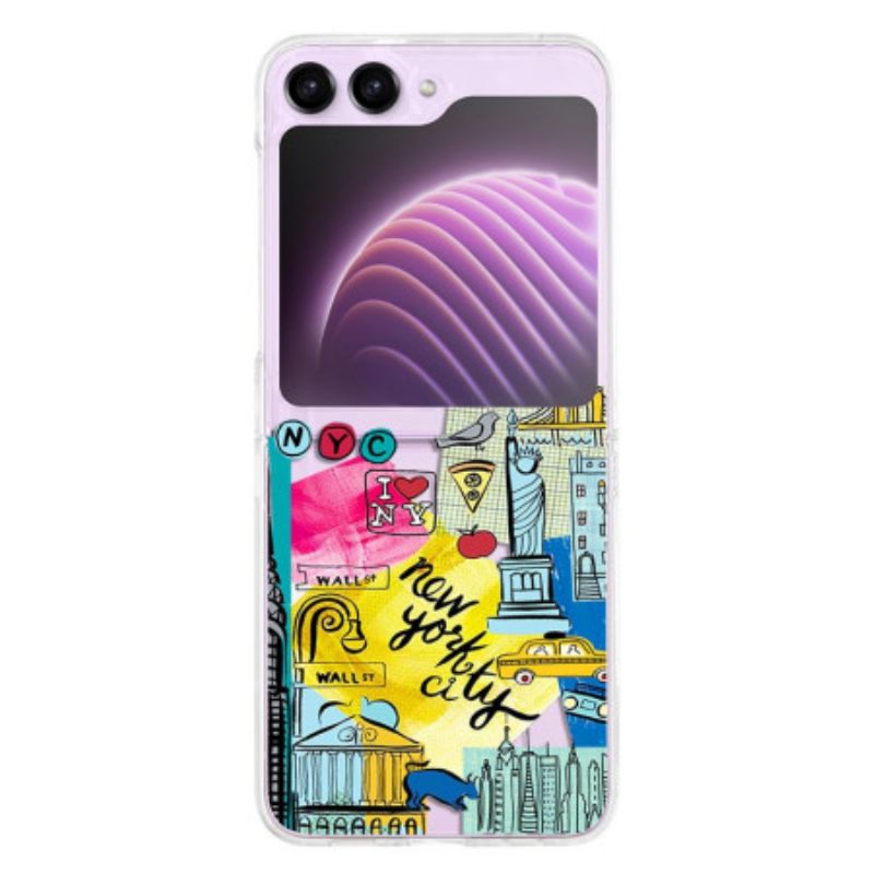 Skal Samsung Galaxy Z Flip 5 Transparent New York