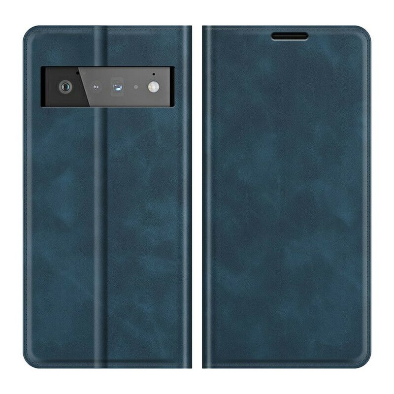 Folio-fodral För Google Pixel 6 Pro Skin-touch