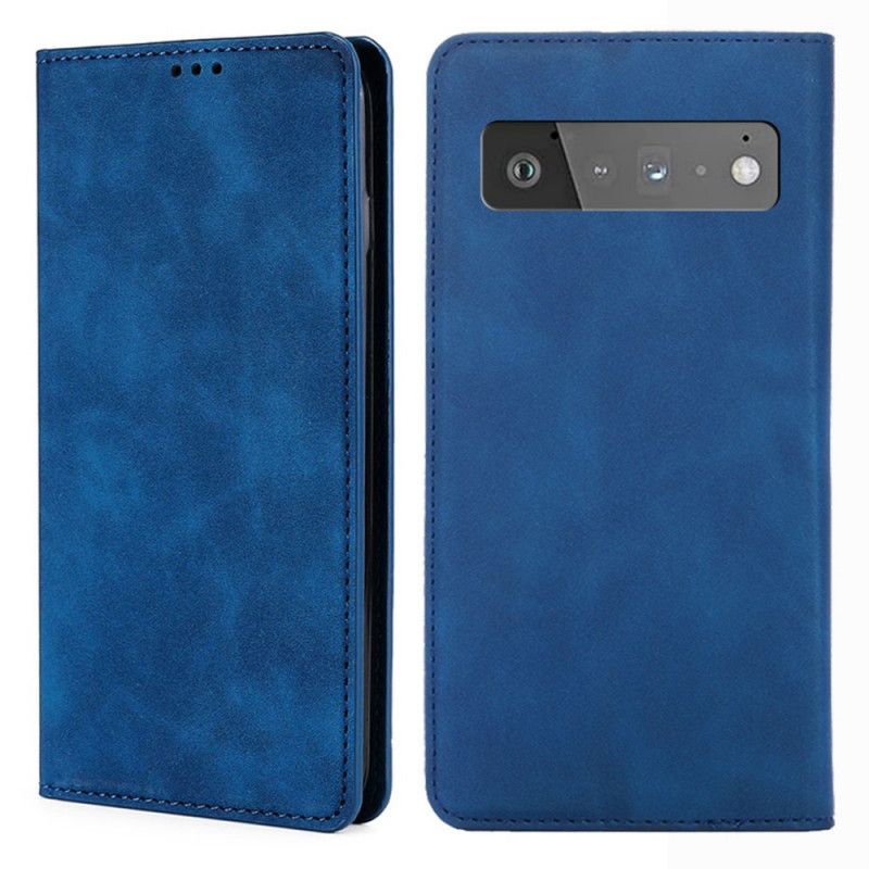 Folio-fodral Google Pixel 6 Pro Telefonfodral Skin-touch