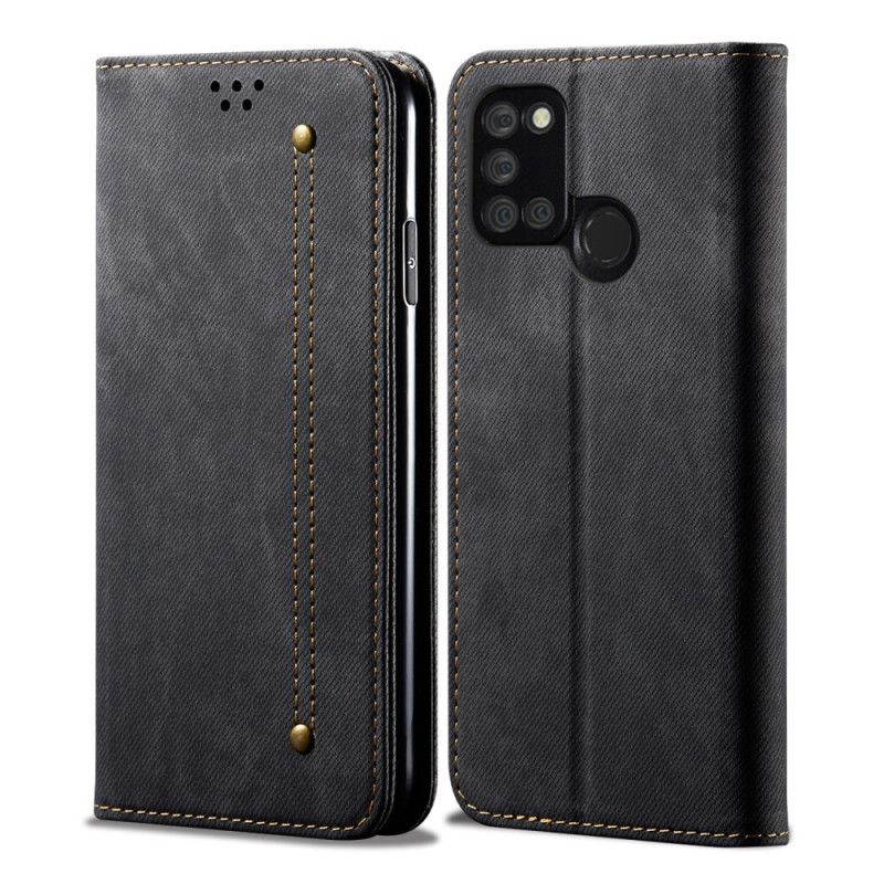 Folio-fodral Realme 7i Svart Jeanstyg