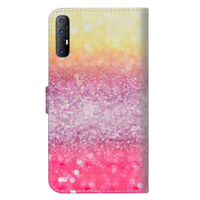 Fodral Oppo Find X2 Neo Gradient Magenta Glitter