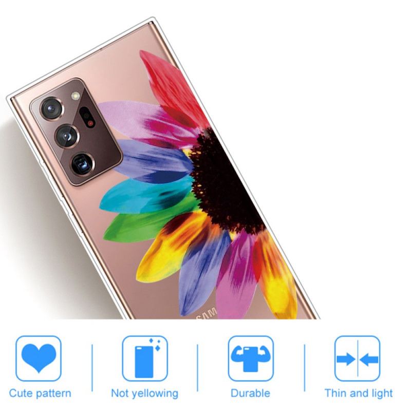 Skal för Samsung Galaxy Note 20 Ultra Färgad Blomma