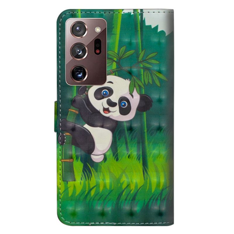 Skyddsfodral Samsung Galaxy Note 20 Ultra Panda Och Bambu