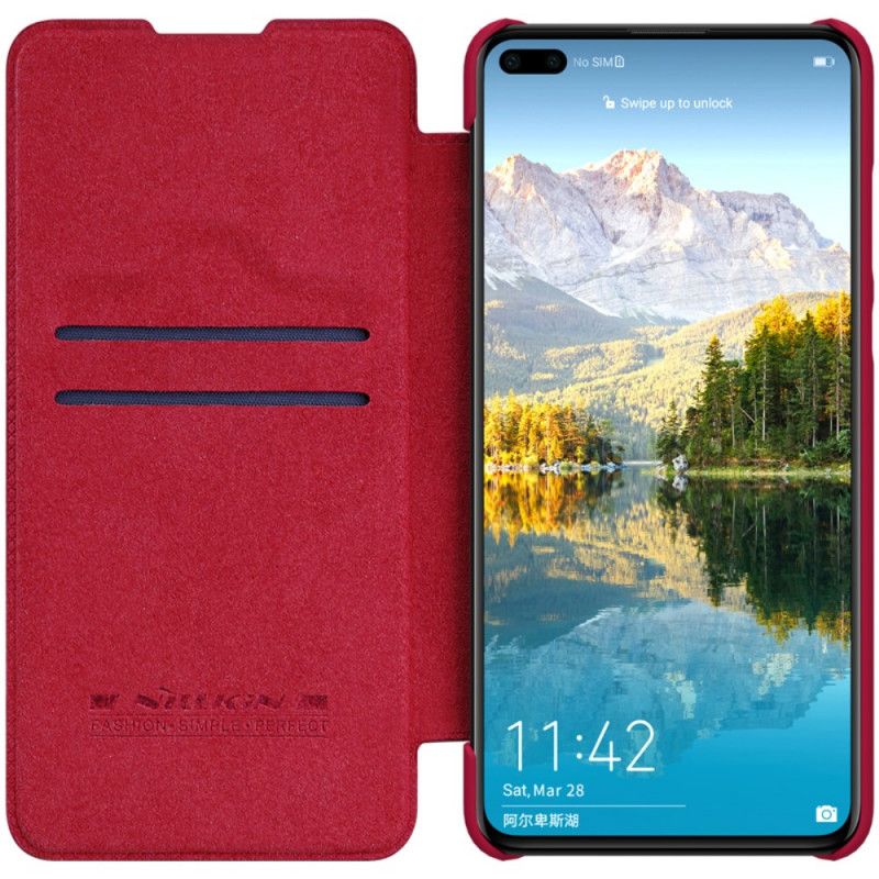 Folio-fodral Huawei P40 Svart Qin-Serien Nillkin