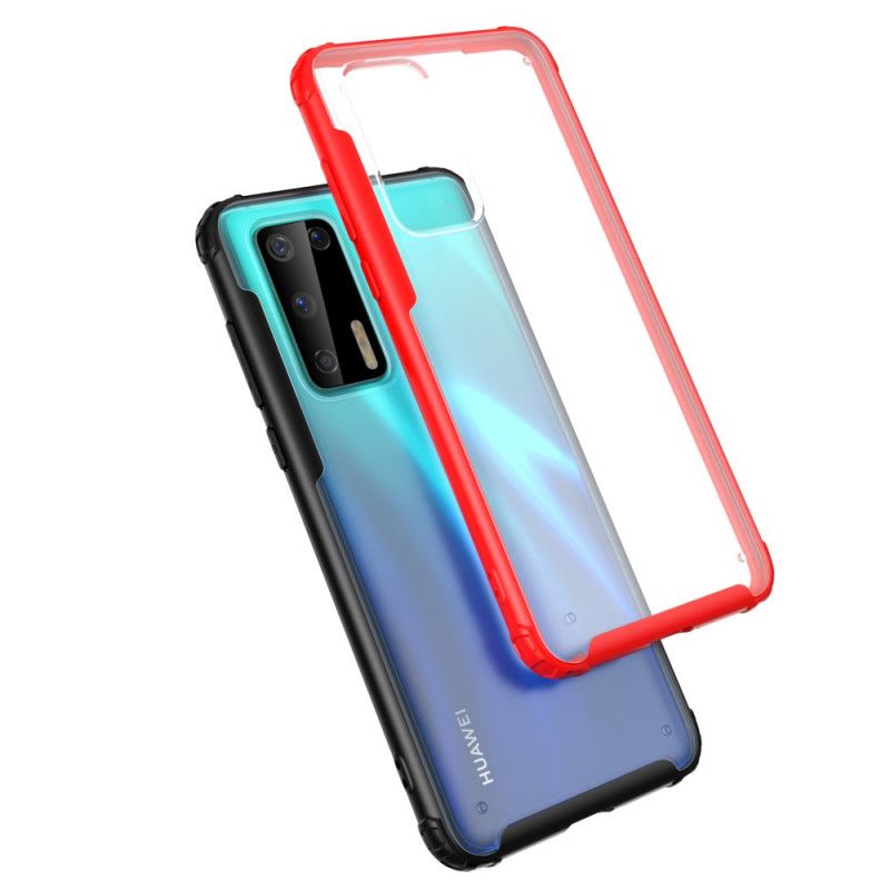 Skal Huawei P40 Svart Hybrid Silikonfälg Design