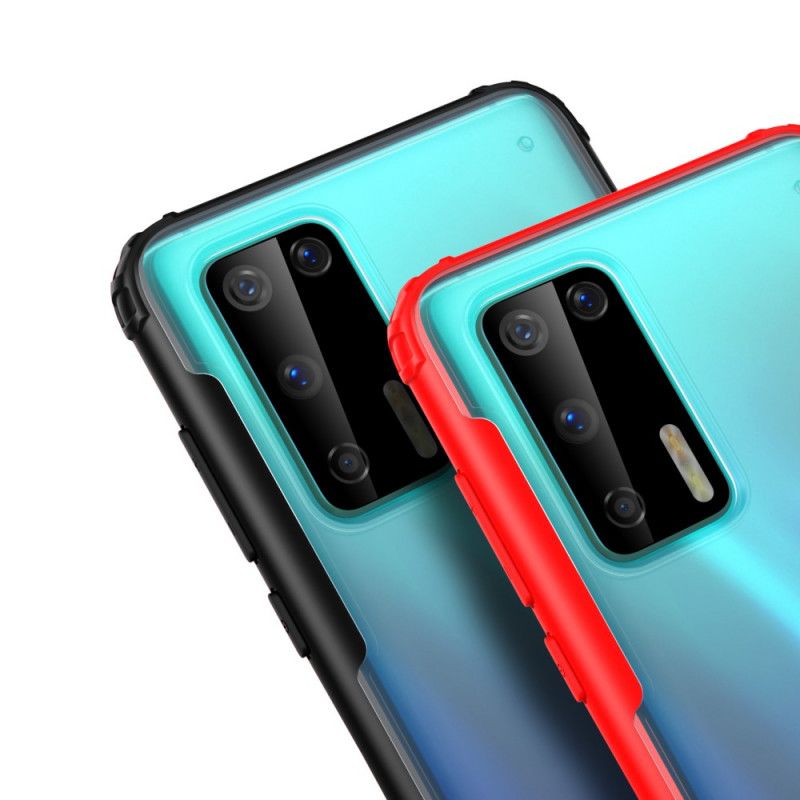 Skal Huawei P40 Svart Hybrid Silikonfälg Design