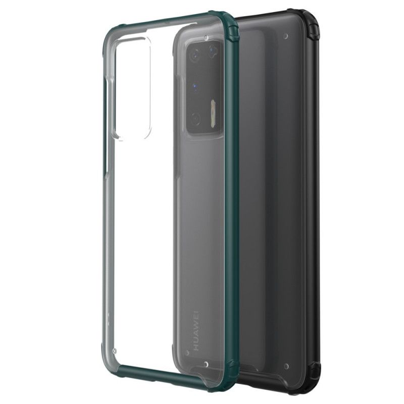 Skal Huawei P40 Svart Hybrid Silikonfälg Design