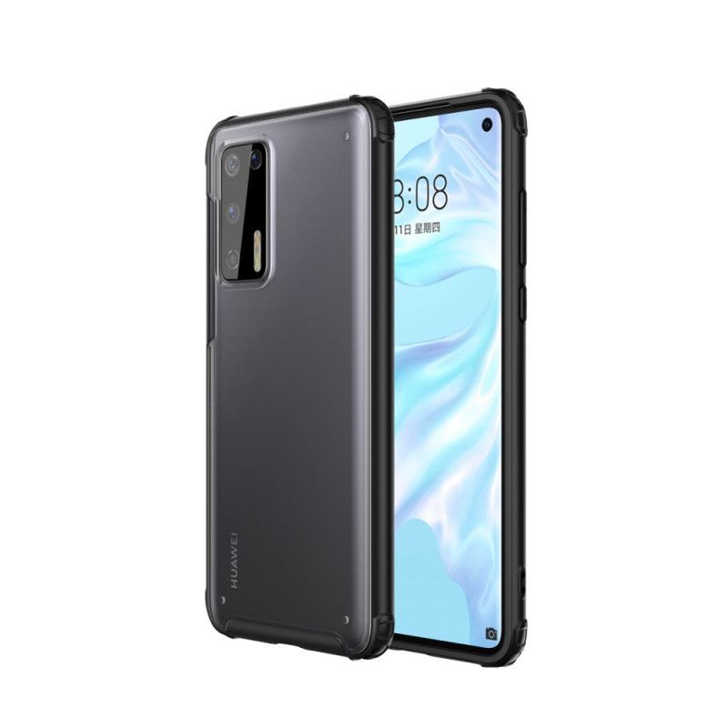 Skal Huawei P40 Svart Hybrid Silikonfälg Design