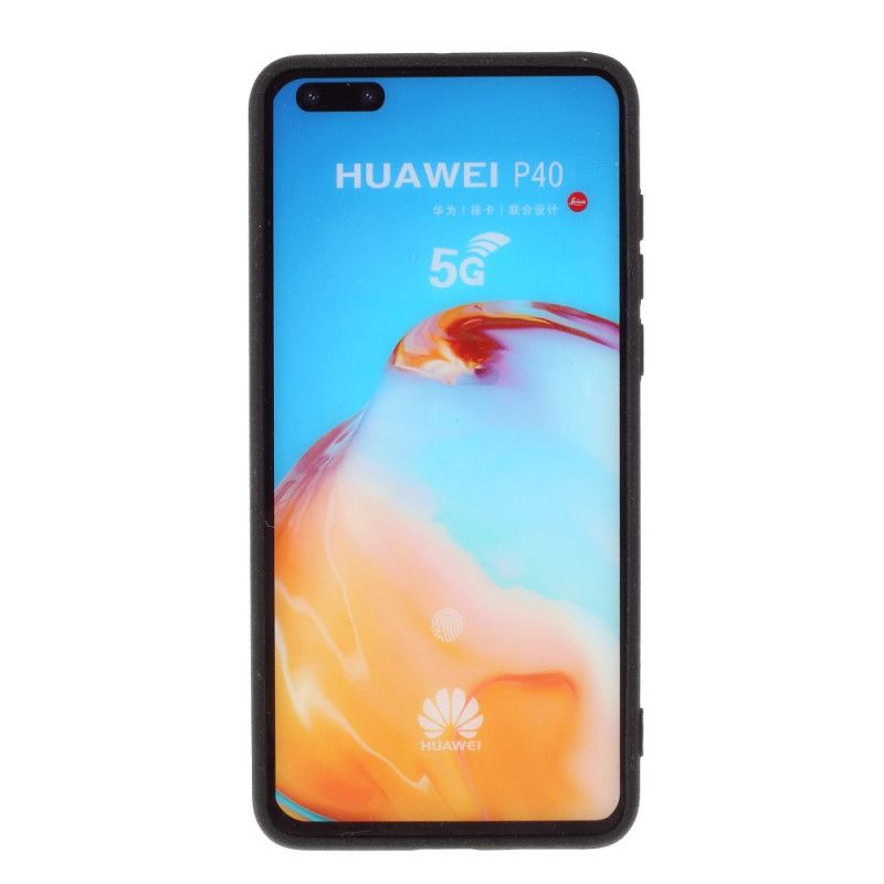 Skal Huawei P40 Svart Mobilskal Matt Glitter