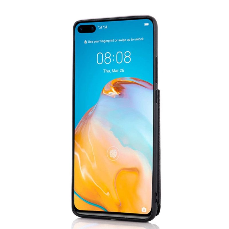 Skal Huawei P40 Svart Stöd För Korthållare