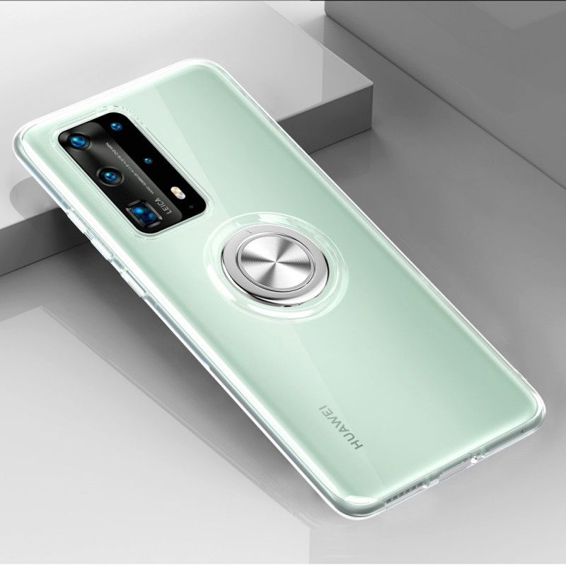 Skal Huawei P40 Svart Transparent Enkelmetallring