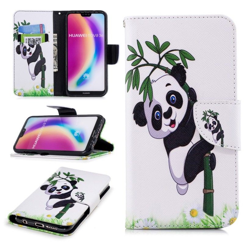 Fodral Huawei P20 Lite Panda På Bambu