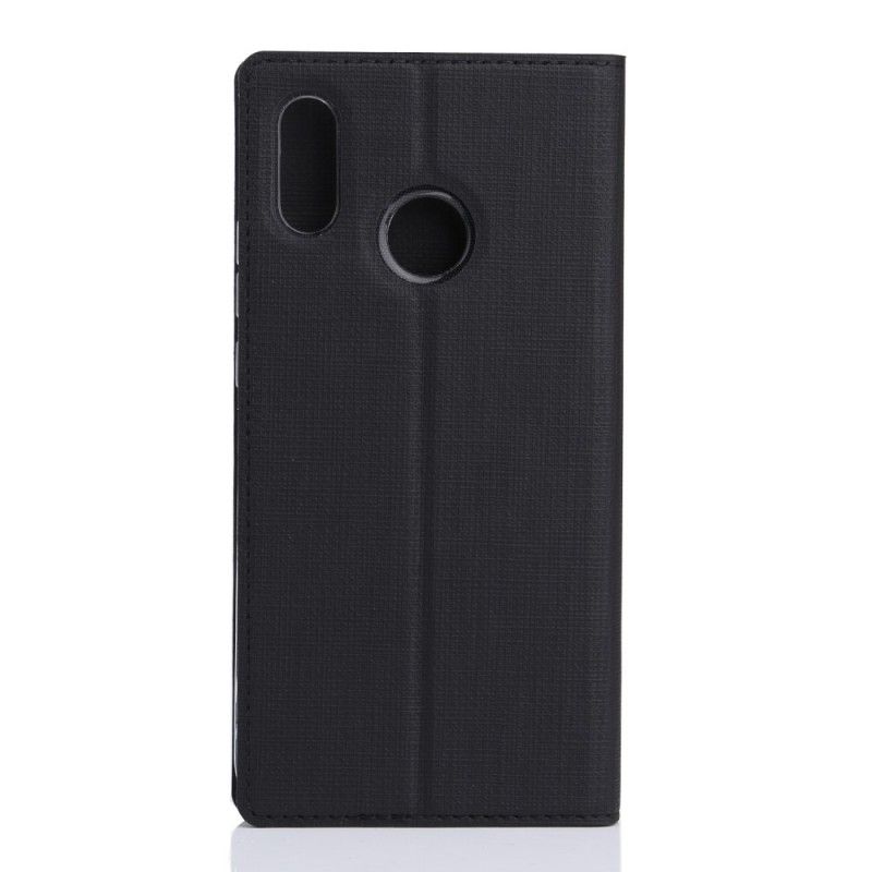 Folio-fodral Huawei P20 Lite Svart Mobilskal Strukturerad