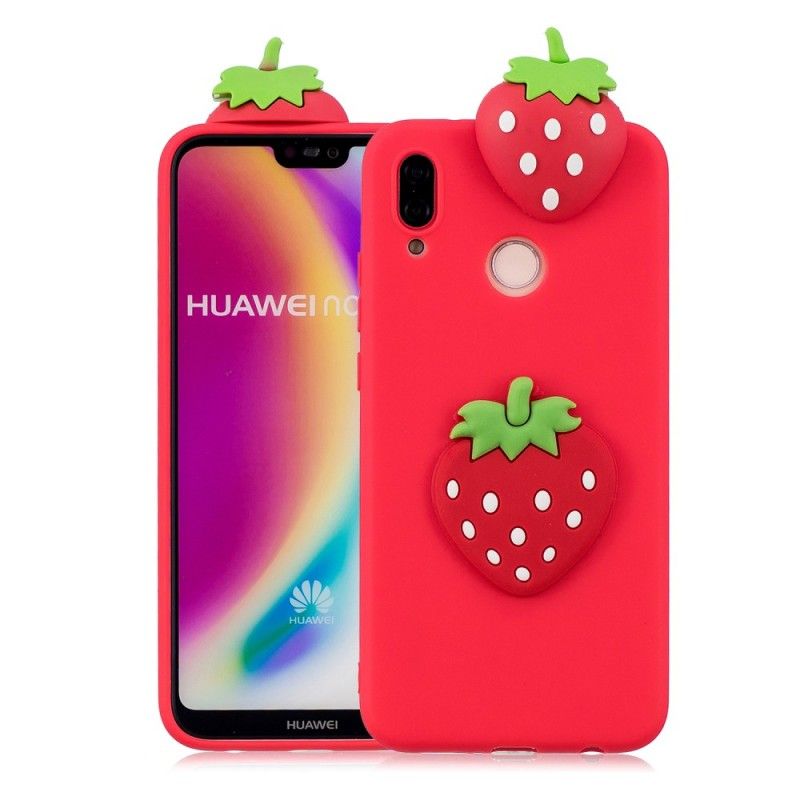 Skal Huawei P20 Lite 3D Jordgubbe