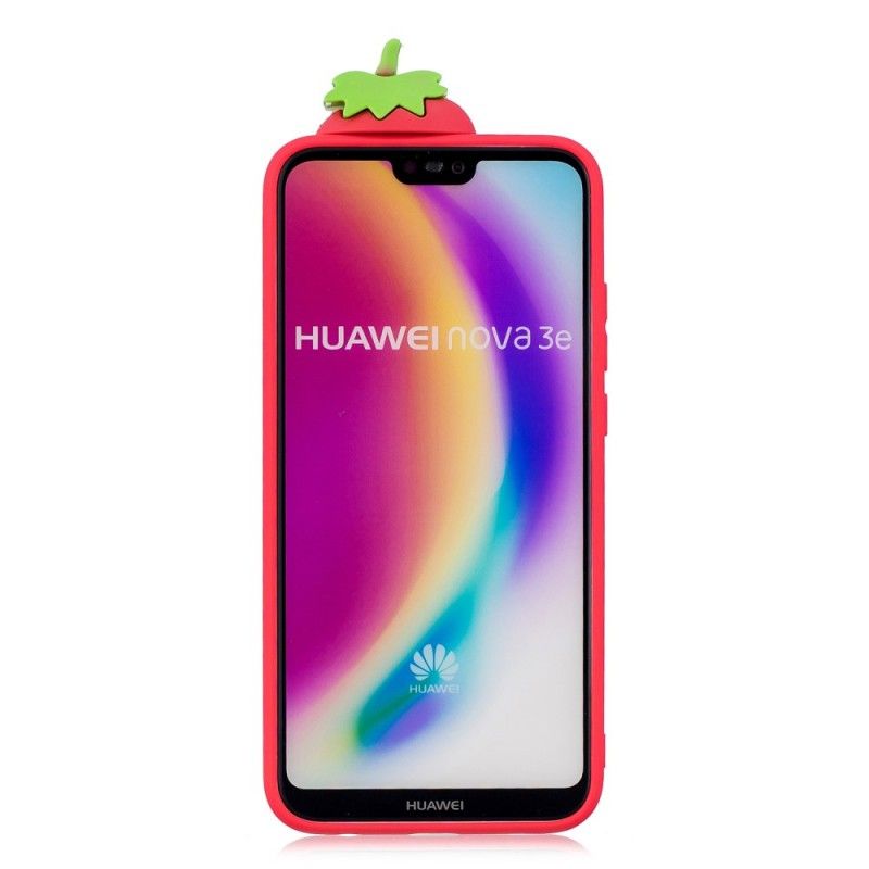 Skal Huawei P20 Lite 3D Jordgubbe