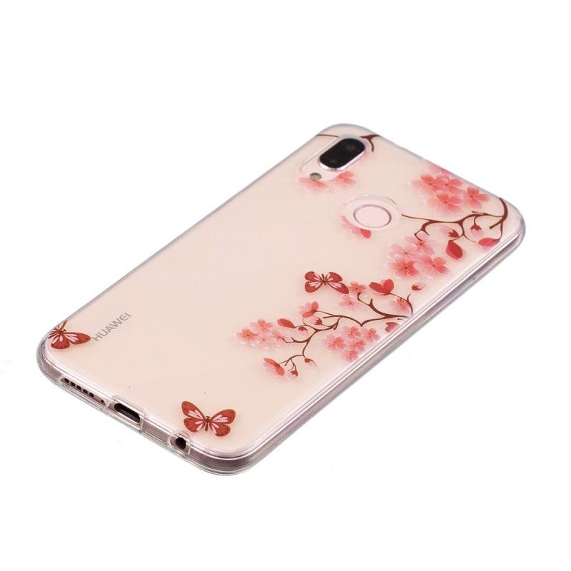 Skal Huawei P20 Lite Genomskinligt Blommande Träd