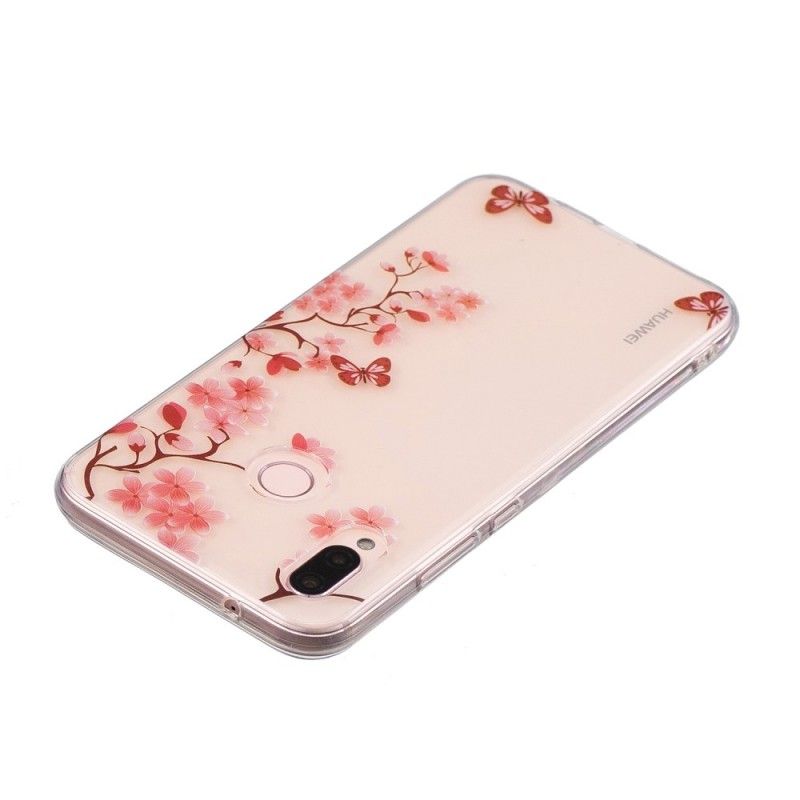 Skal Huawei P20 Lite Genomskinligt Blommande Träd