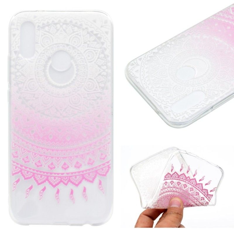 Skal Huawei P20 Lite Rose Transparent Färgglad Mandala