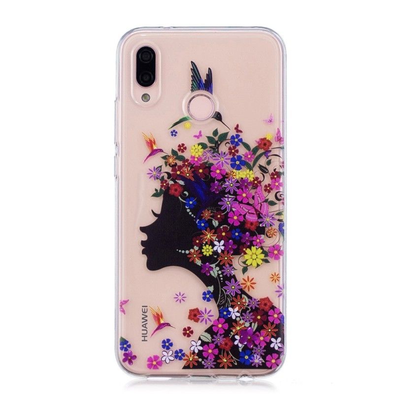 Skal Huawei P20 Lite Transparent Blommflicka