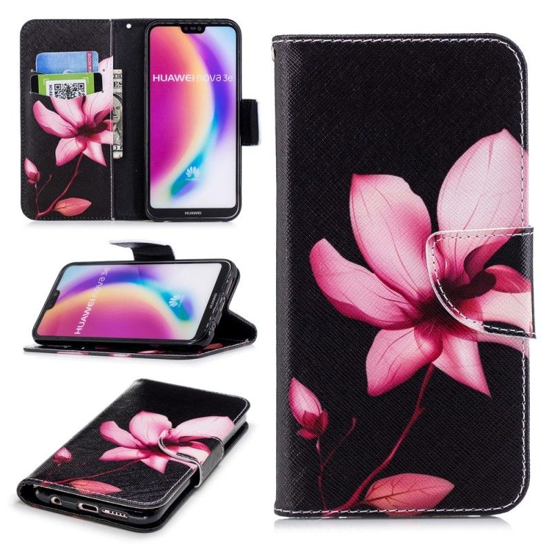 Skyddsfodral Huawei P20 Lite Rosa Blomma