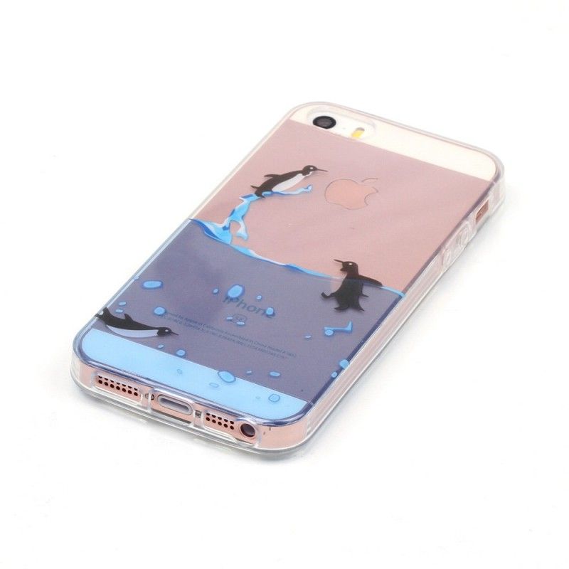 Skal iPhone 5 / 5S / SE Transparent Pingvinspel