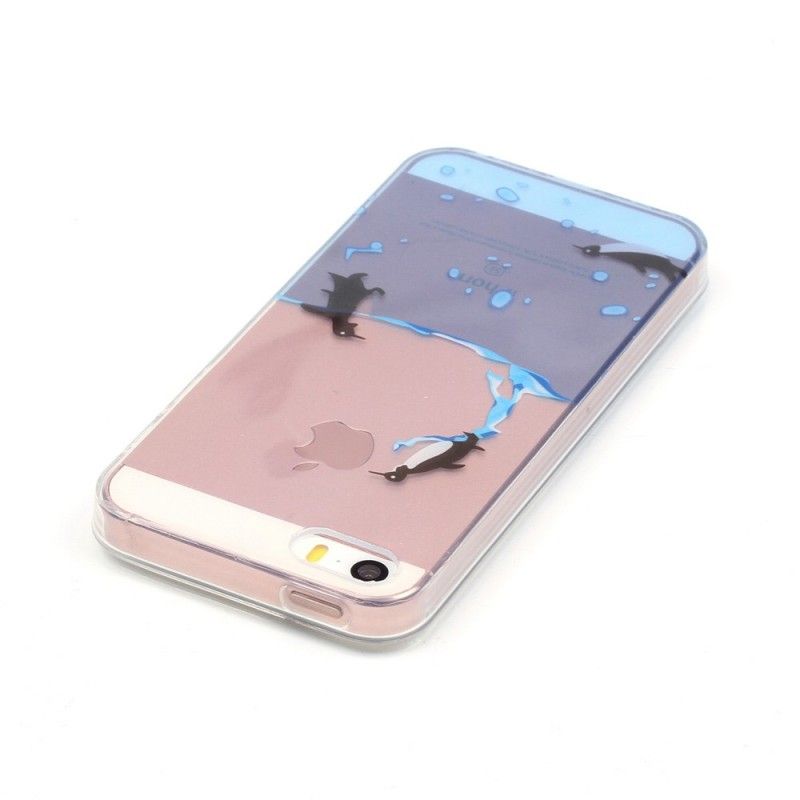 Skal iPhone 5 / 5S / SE Transparent Pingvinspel