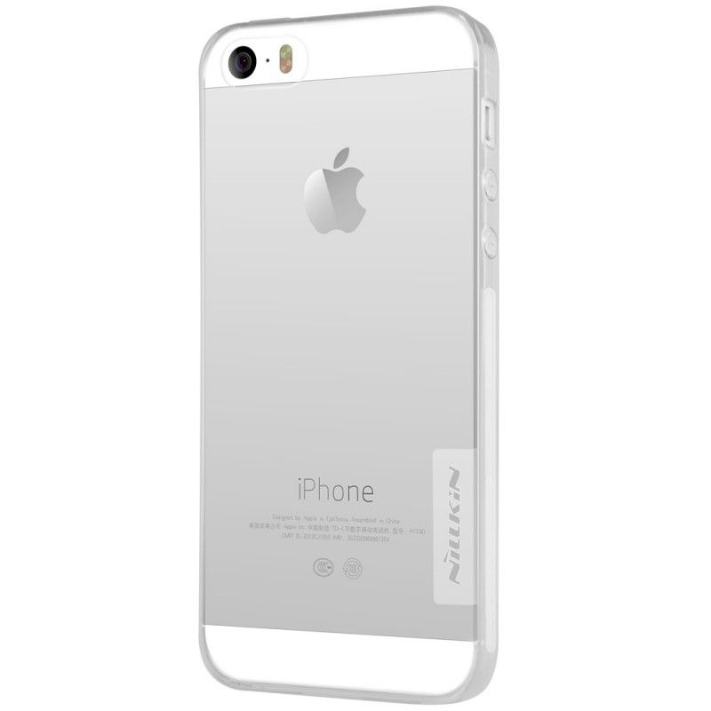 Skal iPhone 5 / 5S / SE Vit Transparent Nillkin