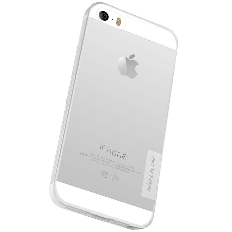 Skal iPhone 5 / 5S / SE Vit Transparent Nillkin