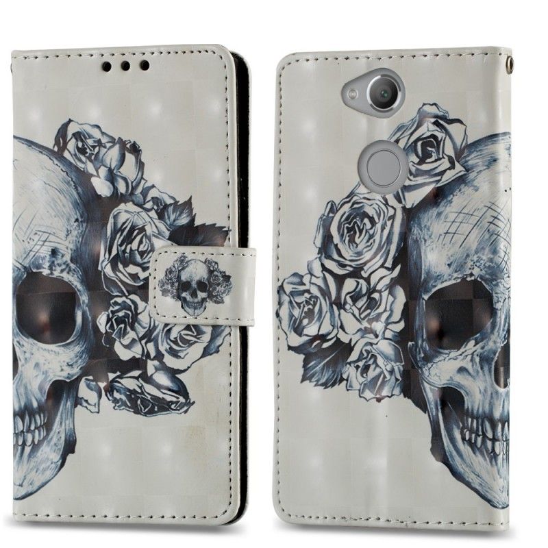 Fodral för Sony Xperia XA2 3D Blommaskalle