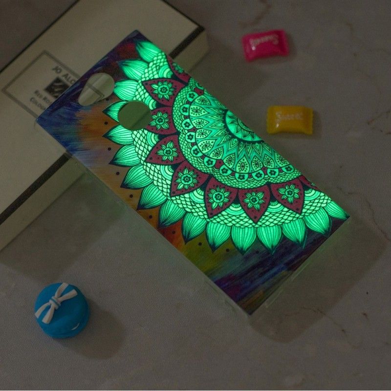 Skal Sony Xperia XA2 Fluorescerande Mandala