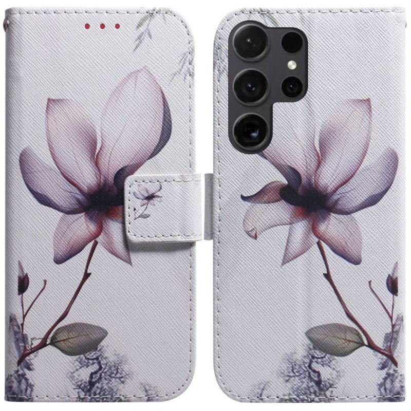 Fodral För Samsung Galaxy S24 Ultra 5g Rosa Blomma