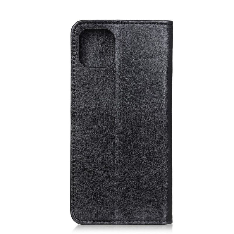 Folio-fodral för iPhone 12 Pro Max Svart Elegant Splitläder