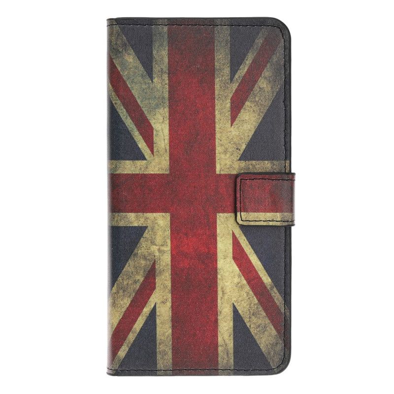 Läderfodral iPhone 12 Pro Max Mobilskal Englands Flagga