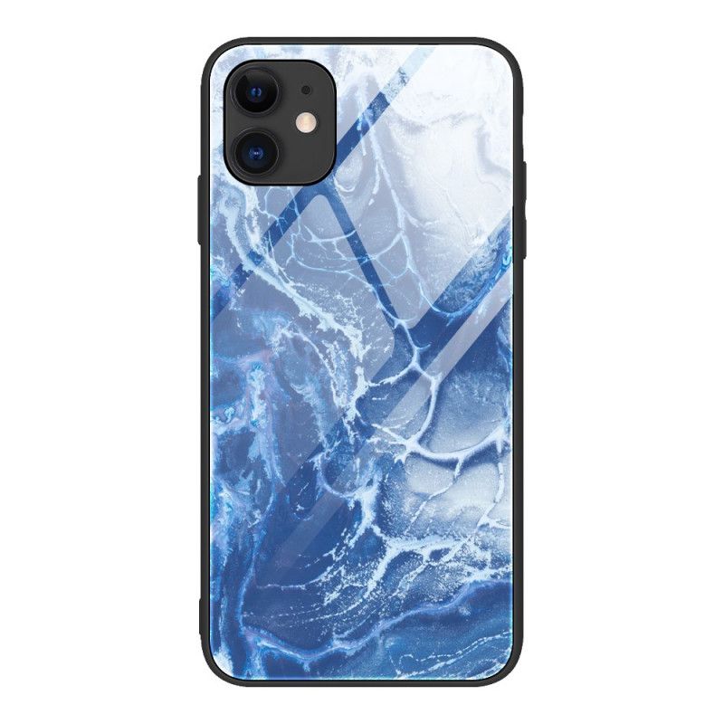 Skal för iPhone 12 Pro Max Svart Färger I Härdat Glas