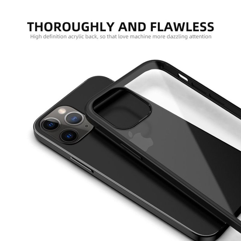Skal för iPhone 12 Pro Max Svart Transparent Hybrid Ipaky