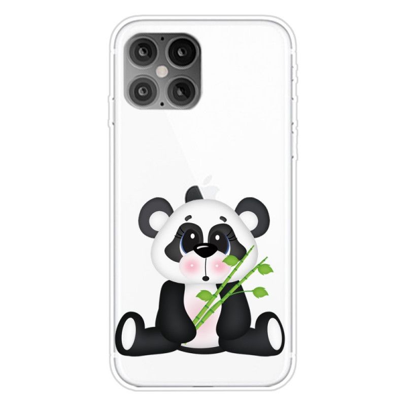 Skal för iPhone 12 Pro Max Transparent Ledsen Panda