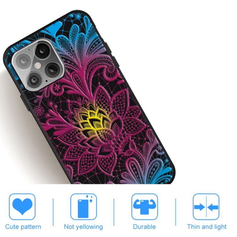 Skal iPhone 12 Pro Max Intensivt Färgad Blommig