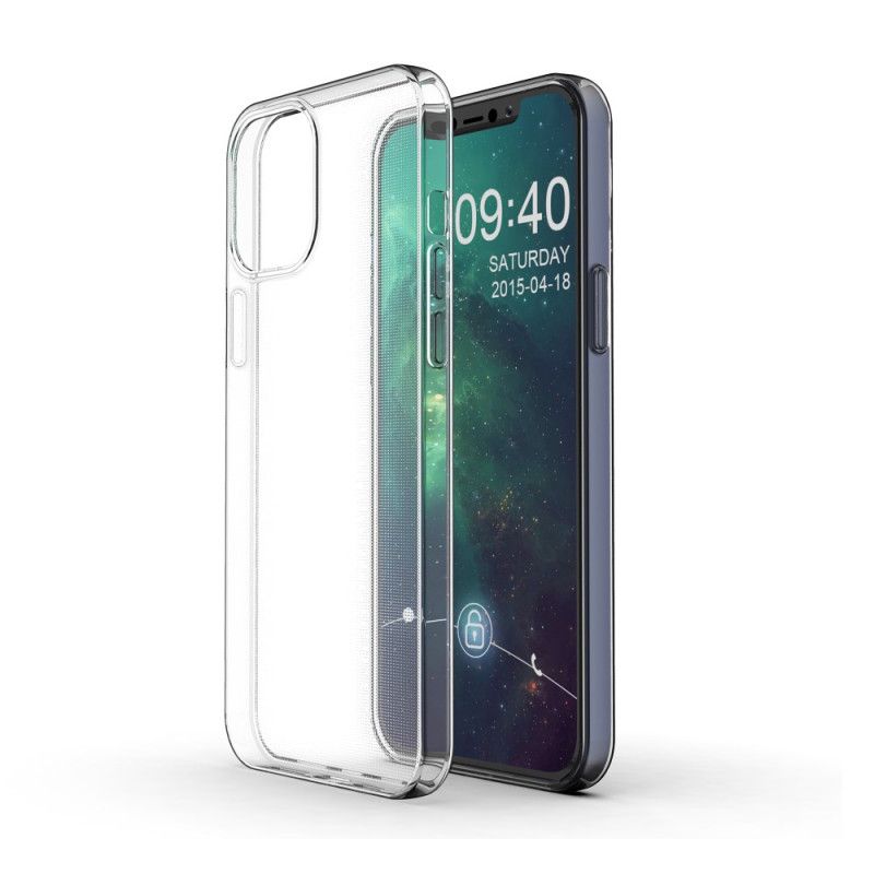 Skal iPhone 12 Pro Max Mobilskal Transparent Silikonfinhet